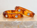 Amber Tortoise-Look Sparkle Bangle