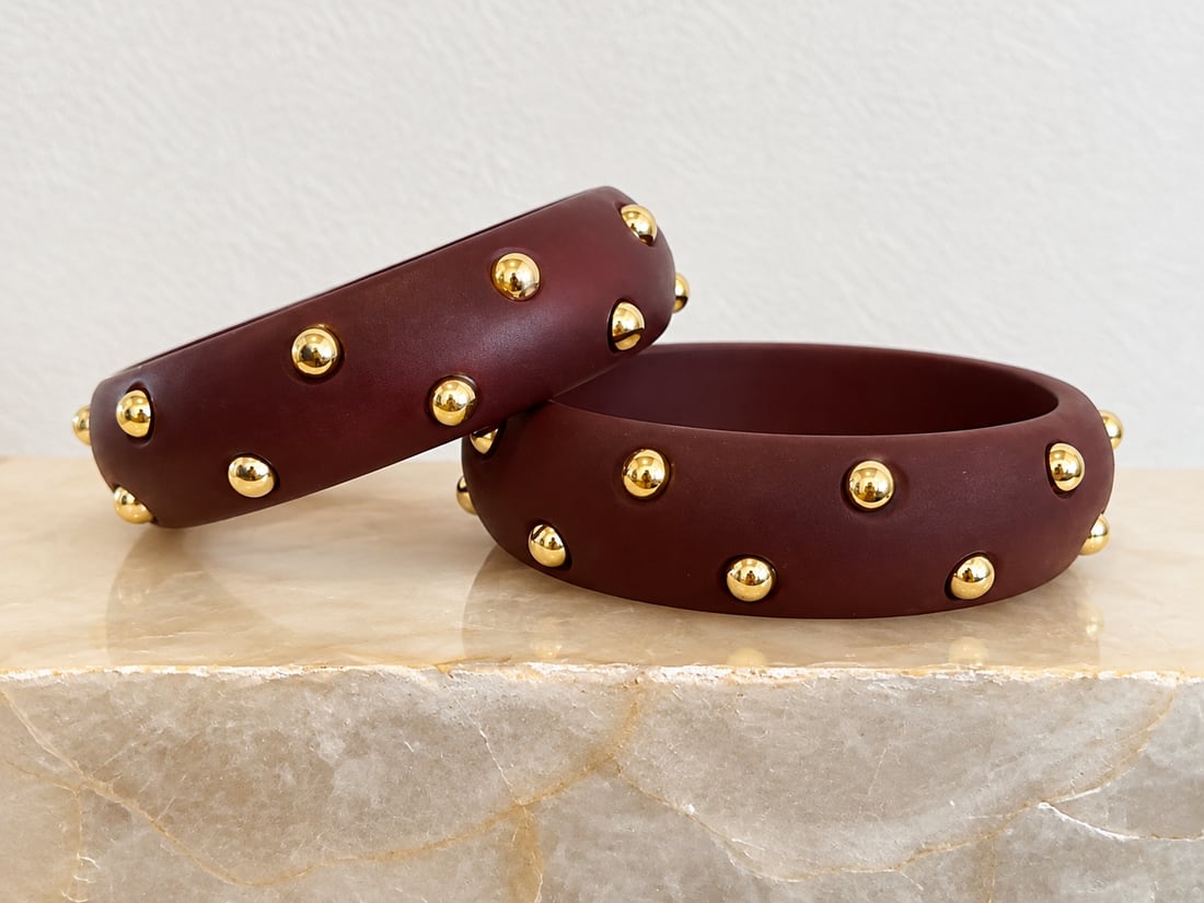 Brown Studded Bangle