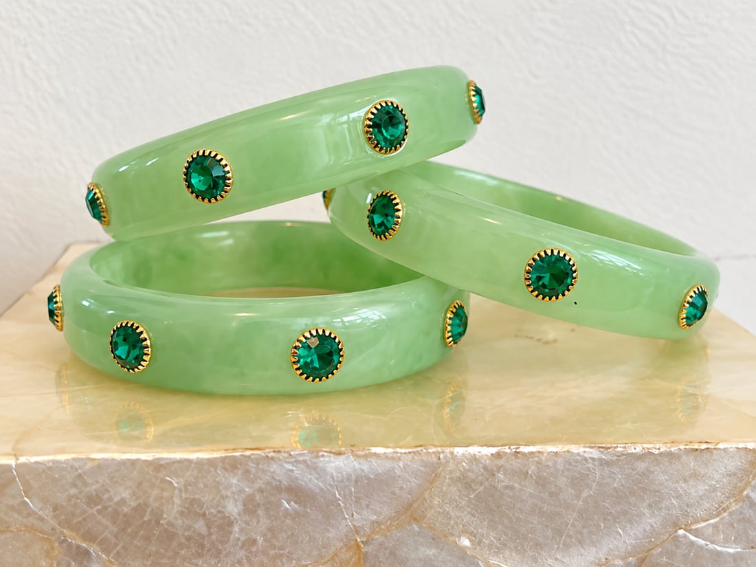 Green Sparkle Bangle