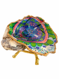 Bright Medallion Oyster-Shell Trinket Dish