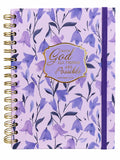 Purple Floral Faith Notebook