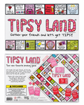 Tipsy Land drinking board game box, front and back